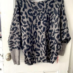 Jennifer Lopez fuzzy sweater